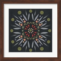 Framed 'Folk Mandala II' border=