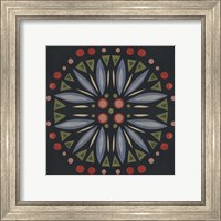 Framed 'Folk Mandala III' border=