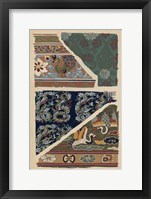 Japanese Textile Design VI Framed Print