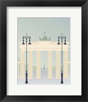 Framed 'Travel Europe--Brandenburger' border=