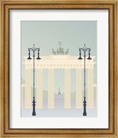 Framed 'Travel Europe--Brandenburger' border=