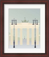 Framed 'Travel Europe--Brandenburger' border=