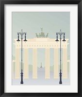 Framed 'Travel Europe--Brandenburger' border=