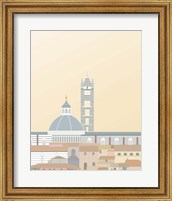 Framed 'Travel Europe--Duomo di Siena' border=