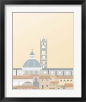 Framed 'Travel Europe--Duomo di Siena' border=