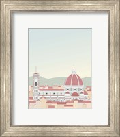 Framed 'Travel Europe--Firenze' border=