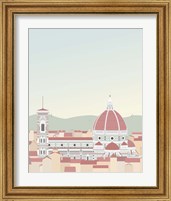 Framed 'Travel Europe--Firenze' border=