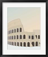 Framed 'Travel Europe--Rome' border=