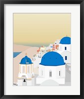 Framed Travel Europe--Santorini