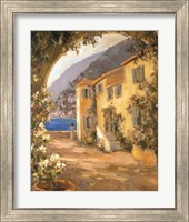 Framed 'Scenic Italy VIII' border=