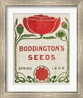 Framed 'Flower Seed Packs III' border=