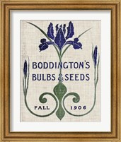 Framed 'Flower Seed Packs IV' border=