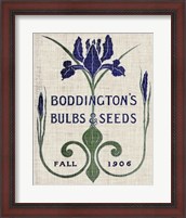 Framed 'Flower Seed Packs IV' border=