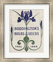 Framed 'Flower Seed Packs IV' border=