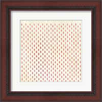 Framed 'Weathered Patterns in Red VIII' border=