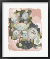 Framed 'Blossom Cascade I' border=