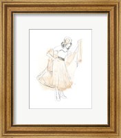 Framed 'Blush & Grey Fashion I' border=