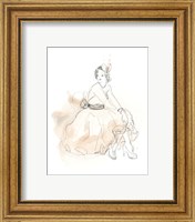 Framed 'Blush & Grey Fashion II' border=