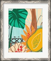 Framed 'Graphic Jungle I' border=