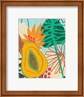 Framed 'Graphic Jungle II' border=