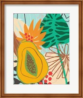 Framed 'Graphic Jungle II' border=