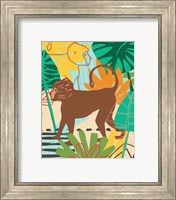 Framed 'Graphic Jungle III' border=