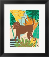 Framed 'Graphic Jungle III' border=