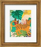 Framed 'Graphic Jungle IV' border=