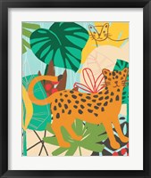 Framed 'Graphic Jungle IV' border=