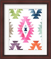 Framed 'Aztec Brights I' border=