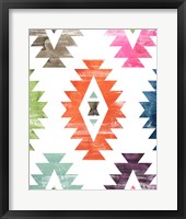 Framed 'Aztec Brights IV' border=