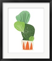 Framed 'Happy Plants I' border=