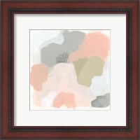 Framed 'Pink Cloud I' border=