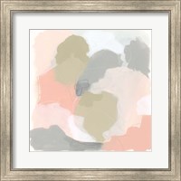 Framed 'Pink Cloud II' border=