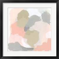 Framed 'Pink Cloud II' border=