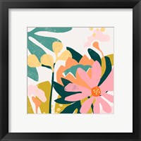 Framed 'Cut Paper Garden I' border=