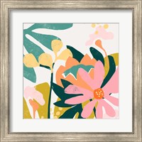 Framed 'Cut Paper Garden I' border=