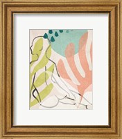 Framed 'Tropical Nude I' border=