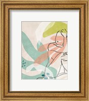 Framed 'Tropical Nude II' border=