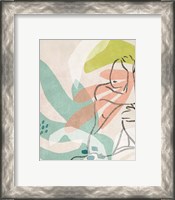 Framed 'Tropical Nude II' border=