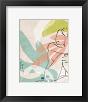 Framed 'Tropical Nude II' border=