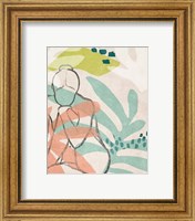 Framed 'Tropical Nude III' border=