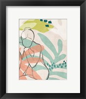 Framed 'Tropical Nude III' border=