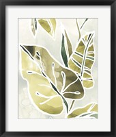 Batik Leaves I Framed Print