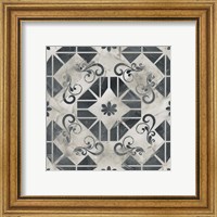 Framed 'Neutral Tile Collection VI' border=