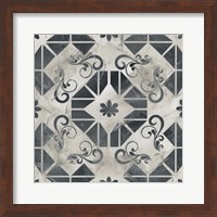 Framed 'Neutral Tile Collection VI' border=