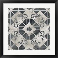 Framed 'Neutral Tile Collection VI' border=