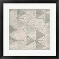 Hexagon Tile IX Framed Print