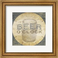 Framed 'Beverage O'Clock III' border=