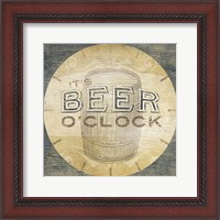 Framed 'Beverage O'Clock III' border=